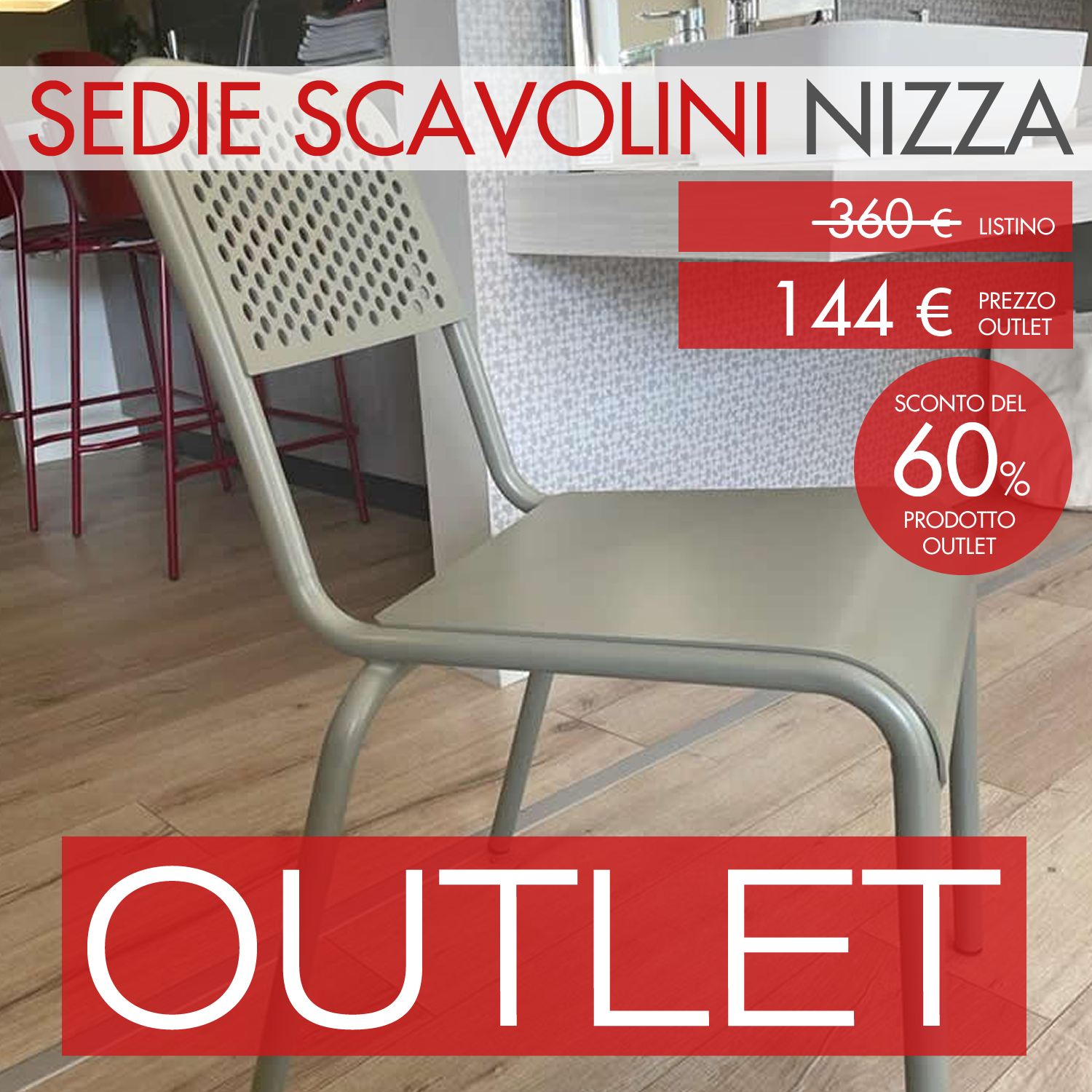 Sedia Scavolini modello Nizza - Sanna Mobili - Arredamento in Sardegna